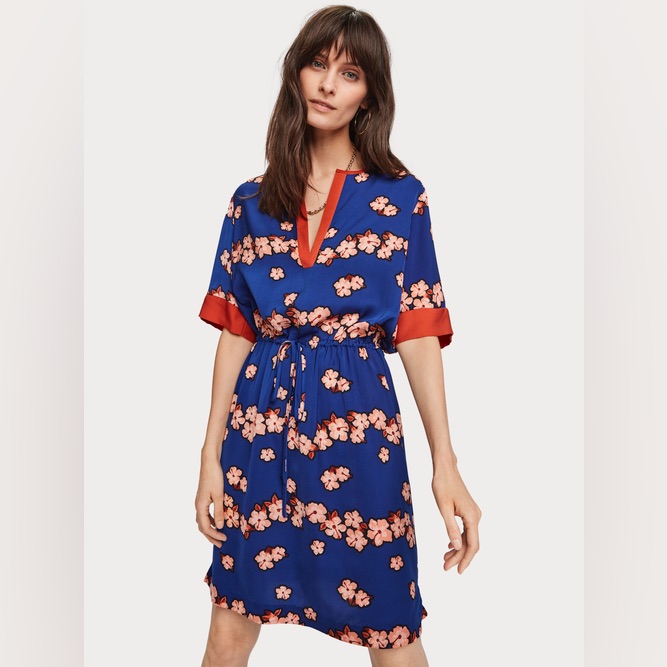 Scotch & Soda Floral Midi Dress